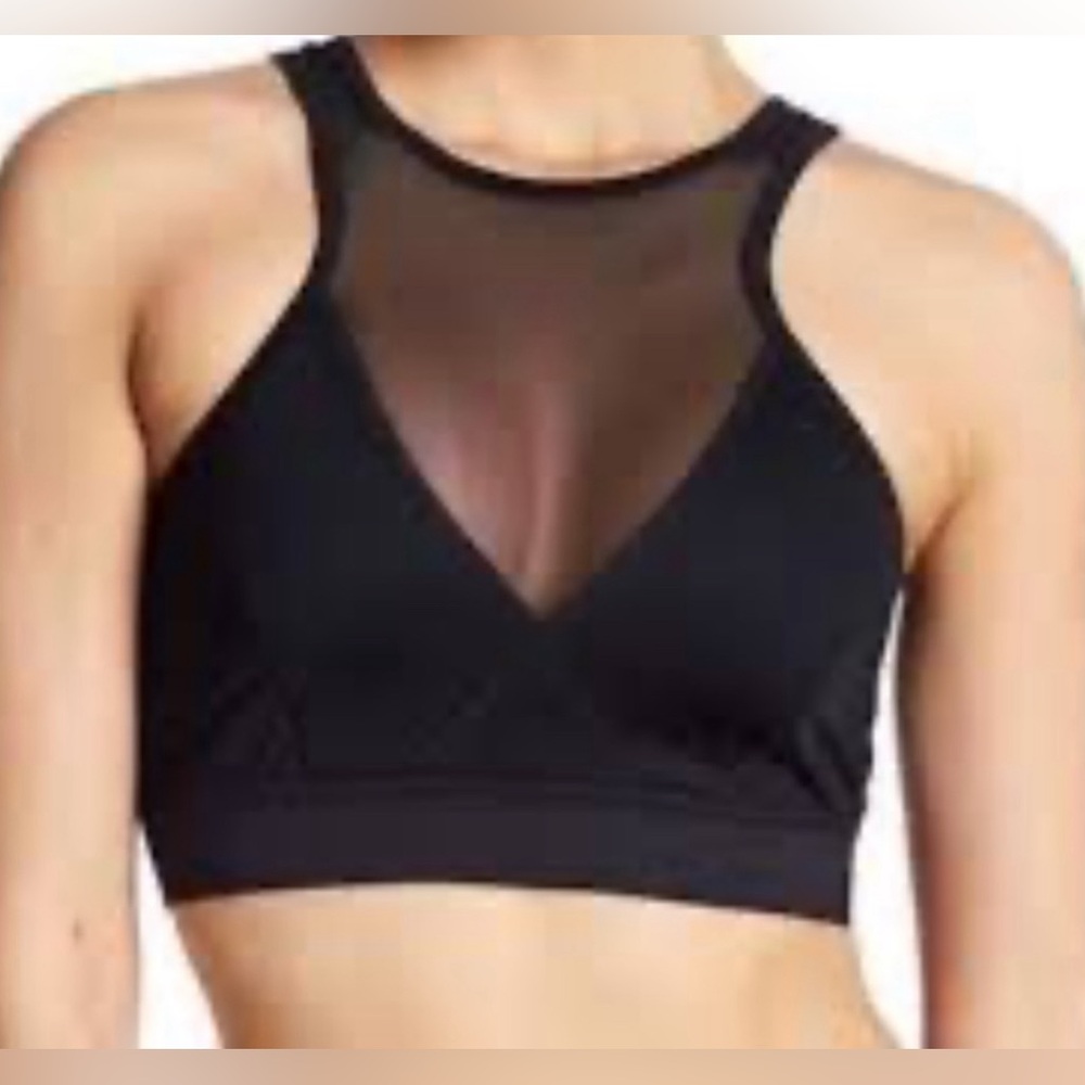 Zella Black Mesh Sport Bra